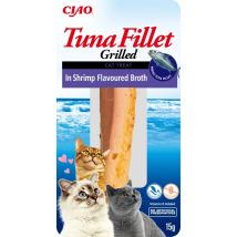 Inaba Cat Thunfischfilets – Thunfischfilet In Garnelenbrühe, 15 G
