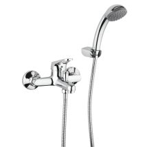Miscelatore esterno vasca/doccia Naomi cromo – 0NO00003A16 – Finitura metallica, Entraxe – Piralla