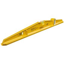 Stabila – Nivel de burbuja 80 cm – Aluminio fundido – Precisión ± 0,5 mm/m – Pintura epoxi amarilla