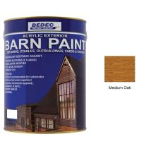 Bedec - Barn Paint - Semi-transparent Wood Stain - Medium Oak - 5l