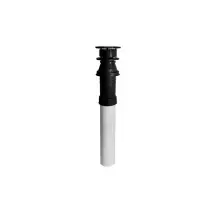 Ubbink 184100 - Black Vertical Terminal Alu/pvc 80/125 L1150 Mm Rolux Fuel Oil