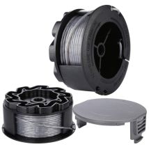 Bobina Di Filo Per Decespugliatore Bosch Universalgrasscut 18 18-26 18-260 F016800570 Con Coperchio (2 Pezzi)