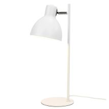 B-Ware Dyberg Larsen Tischlampe Tischleuchte Skagen Metall Weiß 50 Cm E27 Led