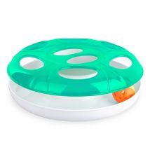 10605 Juego Interactivo Para Gatos De Plástico Con Bola Ufo Ø 25 Cm Color: Verde