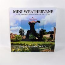 Oakley - Mini Cricketer Weathervane - Steel - L38 X W38 X H50 Cm - Black