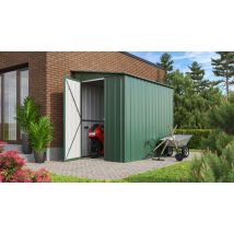 Globel Industries - Metall Anlehn-gerätehaus, Fahrradgarage 'lean-to 58', Jade, 3,75 M²