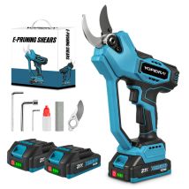 Cesoia Elettrica Senza Fili 45 Mm, Velocità Automatica, Con Due Batterie Da 2,0 Ah - Compatibile Con Asta Telescopica Regolabile