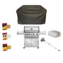 Gasgrill Grandhall Elite G5 Trolley Grillpaket 26 Kw Grill Gas Gartenkamin Bbq