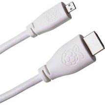 T7689ax Câble Hdmi [1x Hdmi Mâle - 1x Hdmi Mâle D Micro] 1.00 M Blanc Sc0358 - Raspberry Pi