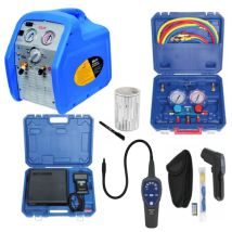 DSZH Kühlwerkzeugsatz – 2-Wege-BYPASS-Kit, Rückgewinnungsstation, Lecksuchgerät, elektronische Waage, Infrarot-Thermometer – Zubehör für Klimaanlagen