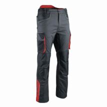 Facom - Stretchhose Strap Schwarz/grau/rot Größe 42 - Fxww1011e-42