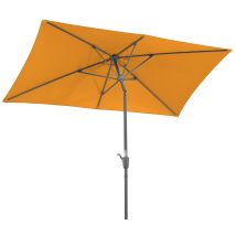 Schneider Schirme - Schneider Tunis - Ombrello Da Sarta, Colore: Mandarino 270 X 150 Cm, 6 Pezzi, Ombrellone Rettangolare