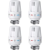 Thermostatkopf Thermostat 4 Stück M 30 X 1,5 Ersatzkopf Für Heizkörperventil Mit Frostschutzeinstellung