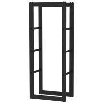 Soporte De Leña 100x25x40cm Exterior Interior Leñero Metal Con Recubrimiento En Polvo - Toboli