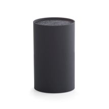 Zeller Present - Zeller, Blocco Portacoltelli Con Inserto In Setole, In Plastica, Nero, 0