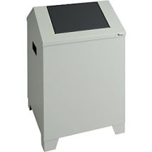 Stumpf Bidone per rifiuti in lamiera d'acciaio – 73 litri – 680mm x 400mm x 400mm – Certificato autoestinguente – 5 anni di garanzia