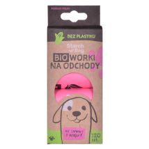 Kompostowalne Bioworki Na Odchody 8x15szt, Różowy