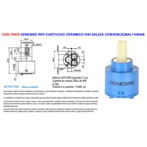 Genebre - Rep-cartucho Ceramico D40 Salida Convencional 100049