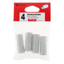 4 Manchons Pour Conduits Ø 16mm - Gris
