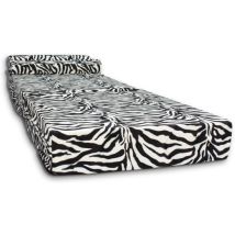 Viking Choice - Colchón De Invitados - Colchón De Camping - Colchón De Viaje - Colchón Plegable - 70 X 200 X 15 Con Almohada Zebra Design