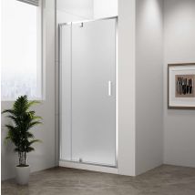 Polysan Easy Line - Puerta De Ducha Giratoria 88-102 Cm, Cristal Brick El1738