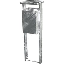 Recipiente de residuos exterior 40L – Acero galvanizado – 1285mm altura – 370mm ancho – 320mm profundidad – Cerradura triangular