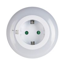 Led-steckdosenleuchte Nachtlicht Lichtsensor 3 Farben Beleuchtung - Maxxmee