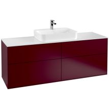Villeroy & Boch – Módulo de lavabo Finion 1600x603x501mm – 4 cajones extraíbles – Color peonía mate
