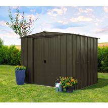 Spacemaker Metallgerätehaus 8 X 8 Satteldach, Onyx Schwarz, 253 X 242 X 201 Cm (b X T X H)