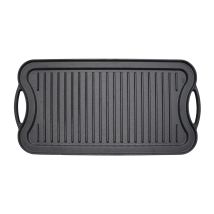 Toque Reversible Cast Iron Griddle Plate Non-stick Grill Skillet Kitchen 50.5cm