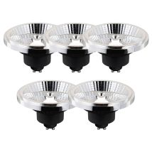 Luedd - Set Mit 5 Smarten Gu10 Dimmbaren Led-lampen Ar111 10w 800 Lm 2200 - 6500k