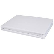 Dreamscene - Set Copripiumino Matrimoniale Da Letto A Righe, In Satin, Bianco, Super King
