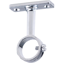 Gancio Per Appendere In Ottone Cromato 70 Mm Di Sporgenza Ø 30 Mm