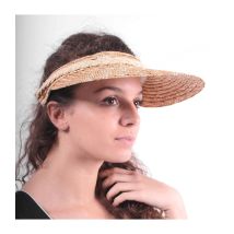 Astuceo - Visière Paille Naturelle 11 Cm