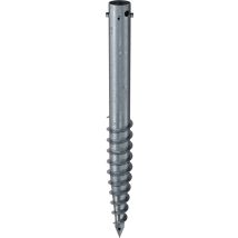 Krinner Schraubfundament G Länge 1000 Mm Ø 89 Mmgewinde 4xm12 6,1 Kg Stahl