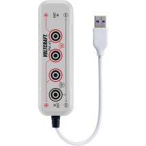 VOLTCRAFT PM-45 Adapterstecker – USB-Testadapter für Multimeter – 5 V/DC, max. 2,4 A – 4 mm Stecker – 1 Set Messleitungen
