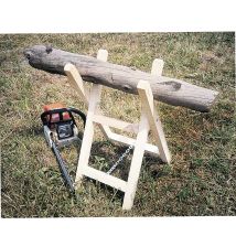 Levigne – Cavalletto per legna in legno – L 35 cm x H 65 cm