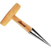 Gardtech - Stainless Steel Dibber Hand Tools Traditional Garden Hand Dibber With Light Weight Wooden Handle