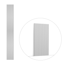 Orac - 3d Wandpaneel Decor Wx210-2600 Reed Wandvertäfelung Akustikpaneel Friesleiste Wandleiste Stuckleiste Zierleiste Modernes Design Weiß 2,6 M