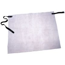 Delantal De Cuero Para La Cadera Claus L. Aprox. 70xw. Aprox. 60cm Piel Serraje Gris Claro Feldtmann