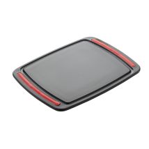 Brund Easy Cut Snijplank 26x20x0,8 Cm Noir/rood