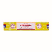 Incienso Satya Citronela – 15 g – Varillas de incienso naturales para meditación y aromaterapia – Hecho en India