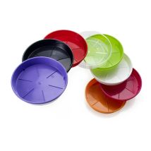 Sottovaso Rotondo 'plato' Per Vasi Colorati Da Esterno E Giardino -14 Cm / Cedro