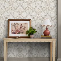Papier Peint Intissé Laura Ashley Végétal Parterre Soft Natural 1005 X 52cm Beige