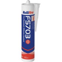 ILLBRUCK – Sellador de silicona resistente al fuego FS703 – 1 componente – Alta elasticidad – Juntas de hasta 50 mm