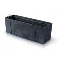 Prosperplast - Maceta Urbi Case Beton Effect W , Dimensiones (mm) 580x180x195, Color Antracita