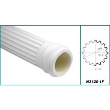 Hexim Perfect - Colonne E Mezze Colonne Rotonde Scanalate Stucco Selezione 203mm N3120: Rotondo, Base