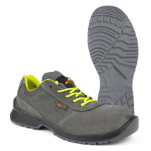 Malbek S1p Src 610z Chaussures De Travail Basses N. 47 Chaussures De Se'curite' D'E'te' En Daim Gris Fabrique'es En Italie Grigio + Giallo Fluo 47 - 