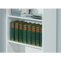 Inter Link - Bücherregal Mit Drei Regalen, Weiße Farbe, 60 X 110 X 30 Cm