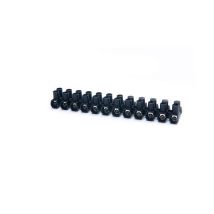 Tekox - Regleta De Conexión De 12 Polos De 6 Mm² (450v 41a) Color Negro